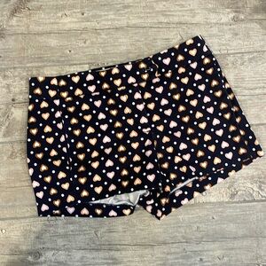 Heart print shorts